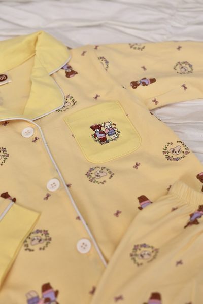 Піжама для дівчинки &ldquo;Ведмедики&rdquo; 🧸сорочка на гудзиках з довгим рукавом та штани 0038 фото