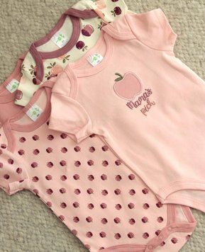 Набір боді для дівчинки &laquo;Mama&rsquo;s Peach&raquo; 4 шт, 100% бавовна 0094 фото