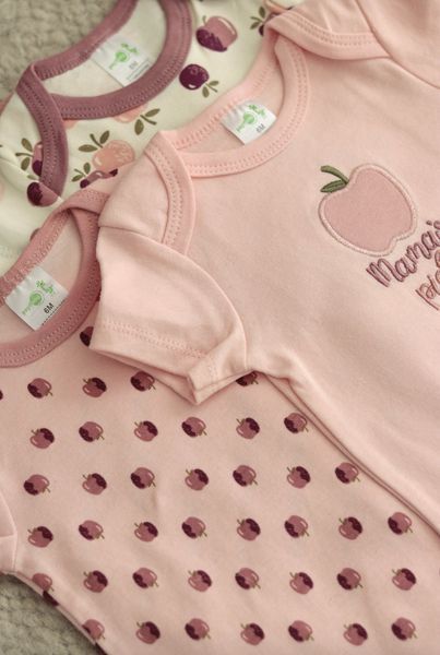 Набір боді для дівчинки &laquo;Mama&rsquo;s Peach&raquo; 4 шт, 100% бавовна 0094 фото