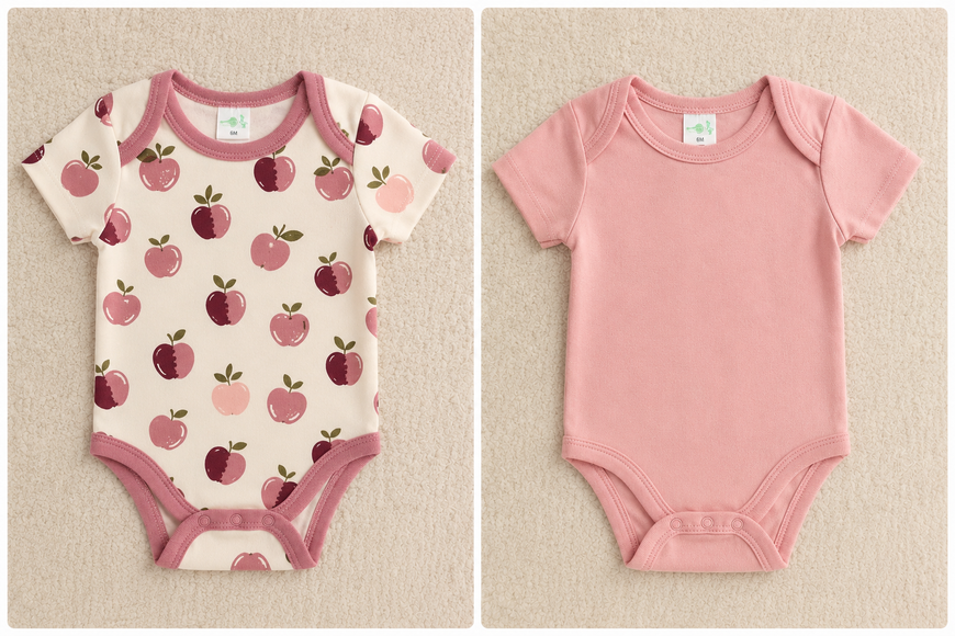 Набір боді для дівчинки &laquo;Mama&rsquo;s Peach&raquo; 4 шт, 100% бавовна 0094 фото