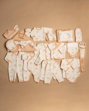 Little Love Beige &ndash; Подарунковий комплект для новонародженого (27 предметів), 100% органічна бавовна 0100 фото