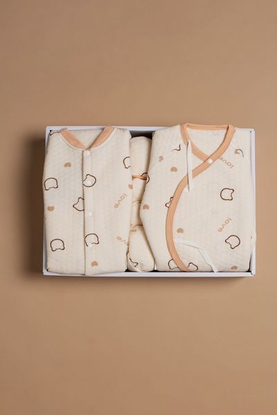 Little Love Beige &ndash; Подарунковий комплект для новонародженого (27 предметів), 100% органічна бавовна 0100 фото