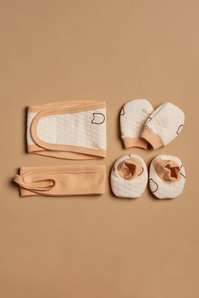Little Love Beige Gift Suitcase &ndash; Подарунковий комплект для новонародженого (27 предметів), 100% органічна бавовна 0101 фото